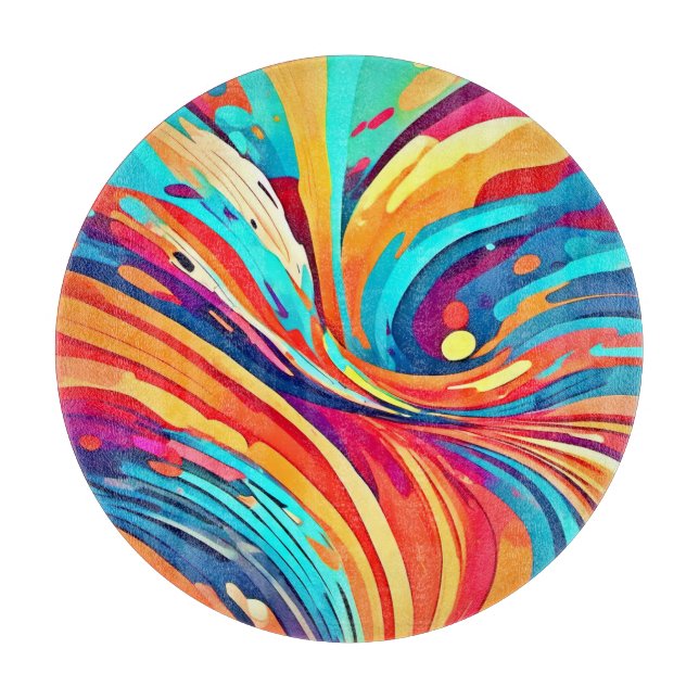 Energetic Harmony in Form  Cutting Board (Front)