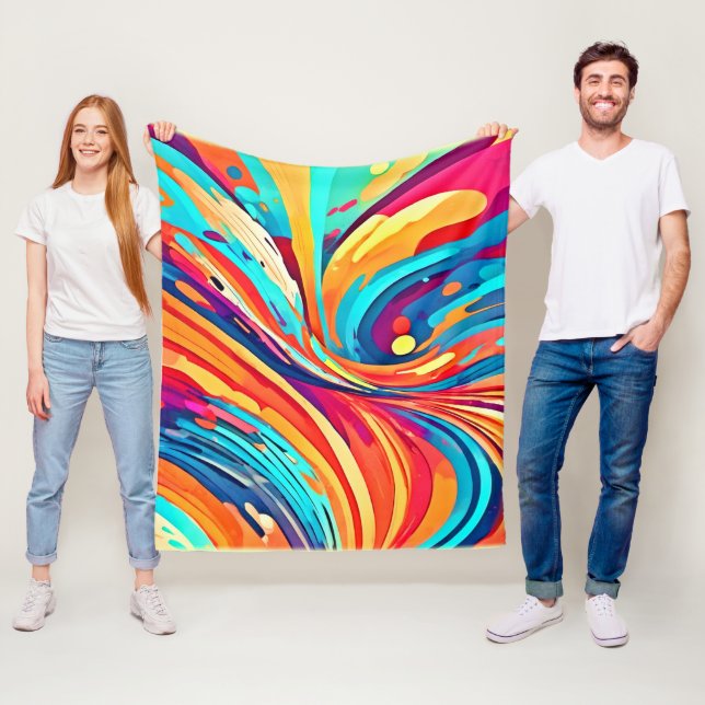 Energetic Harmony in Form  Fleece Blanket (In Situ)