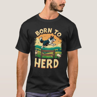 energetic herding dog in action T-Shirt