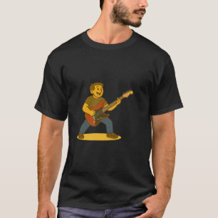Energetic man playing guitar T-Shirt