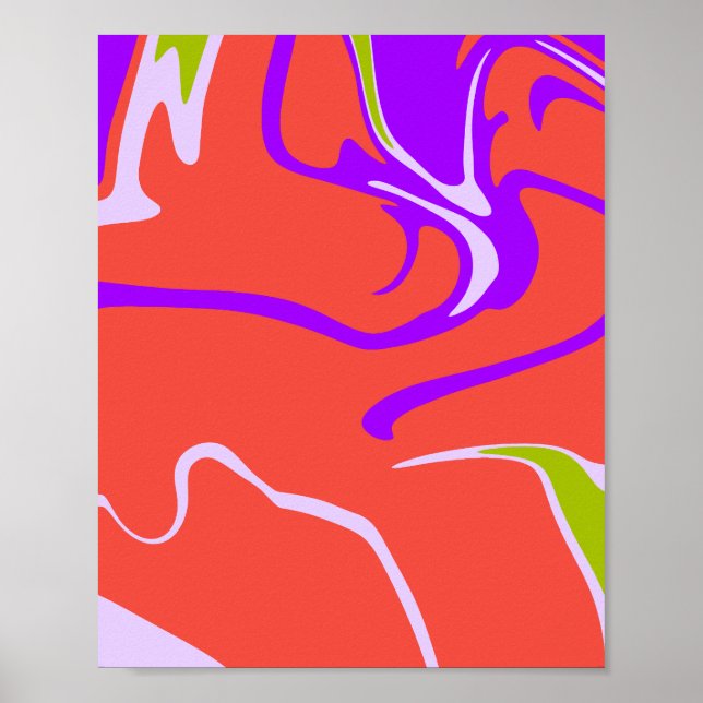 Energetic Modern Color Movement Poster (Front)