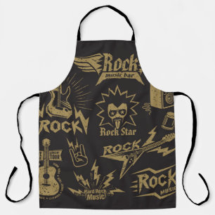 Energetic rock music essence apron