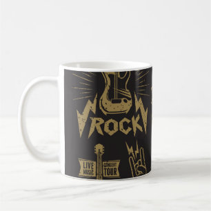 Energetic rock music essence coffee mug