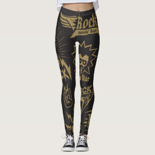 Energetic rock music essence leggings