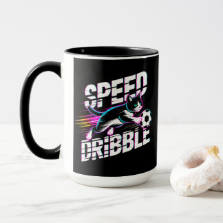 Energetic Speed Dribble Soccer Cat Lovers & Soccer Mug