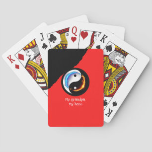 Energetic Yin Yang Symbol Playing Cards