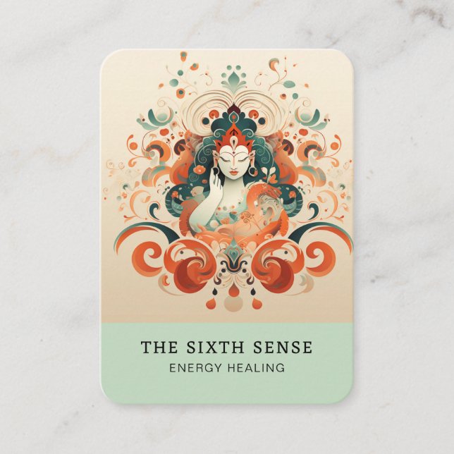 Energie Heiler Reiki Spiritual Business Card (Front)