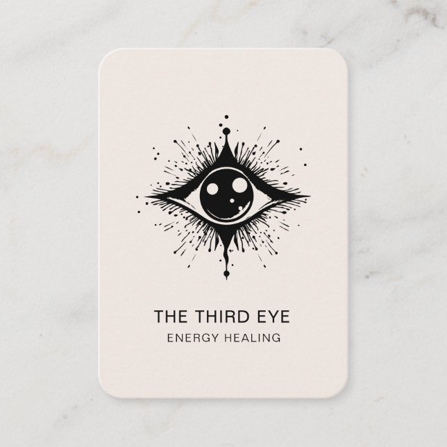 Energie Heiler Reiki Spiritual Business Card (Front)