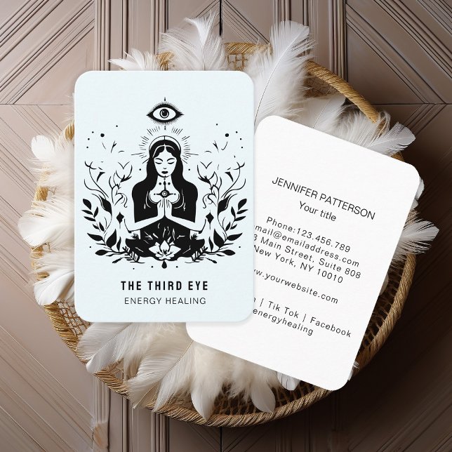 Energie Heiler Reiki Spiritual Business Card (Creator Uploaded)