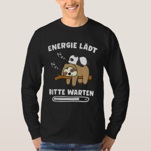Energie Laden Sloth Panda Bear Chiller T-Shirt