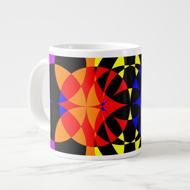 Energise by Kenneth Yoncich Large Coffee Mug (Front Left)