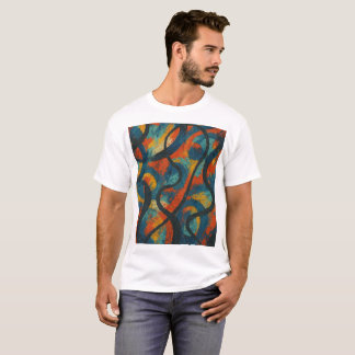 Energised Chaos - Abstract Expressionist Full-Fro T-Shirt