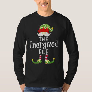 Energised Elf Group Christmas Pajama Party T-Shirt