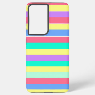 Energising Spring Pastel Stripes Samsung Galaxy Case