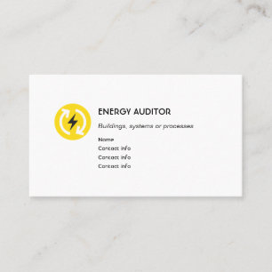 Energy Auditor Business Card