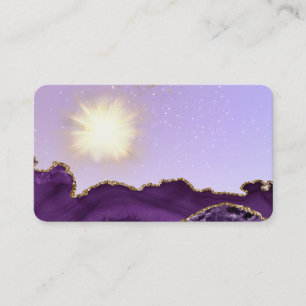 *~* Energy Ball of Light Purple Agate Business Card