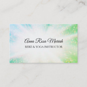*~* Energy Burst Rays Healing Sparkles Reiki Business Card