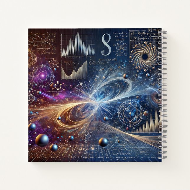 Energy Burst & Scientific Equations Design Notebook (Back)