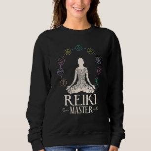 Energy Chakra Holistic Healing Hands Buddha Reiki Sweatshirt