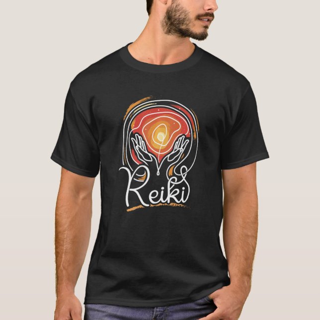 Energy Chakra Holistic Healing Hands Reiki Premium T-Shirt (Front)