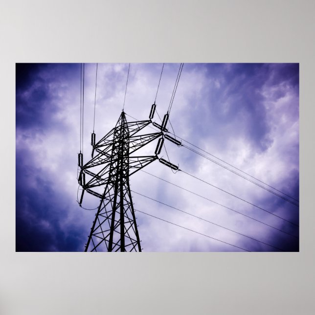 Energy: Electricity Transmission Tower Poster (Front)