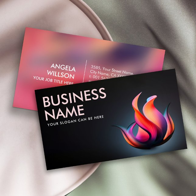 Energy Flame Abstract  Business Card (Creator Uploaded)