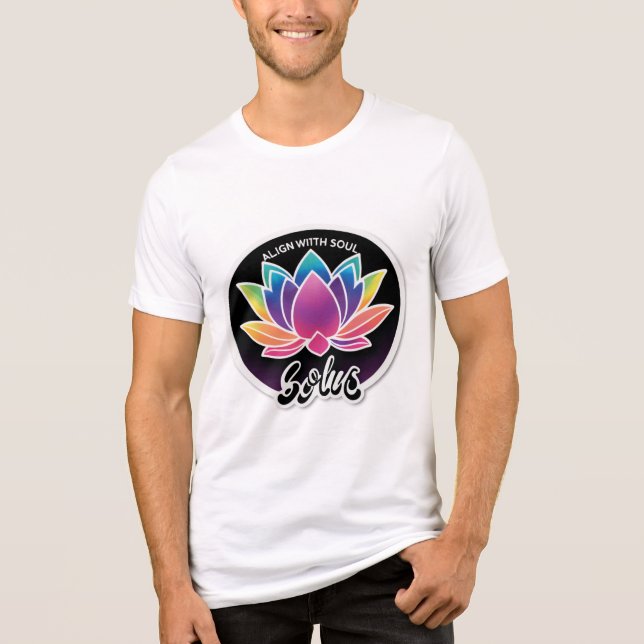 Energy Flows – Vibrant Flow Design  Tri-Blend Shirt (Front)