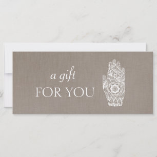 Energy Healer Henna Lotus  Gift Certificate 2