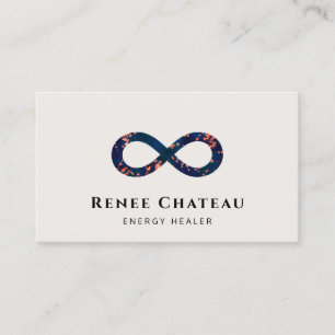Energy Healer, Infinity Lemniscate Symbol  Business Card