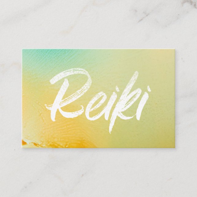 *~*Energy Healer Reiki Master Reiki Practitioner Business Card (Front)