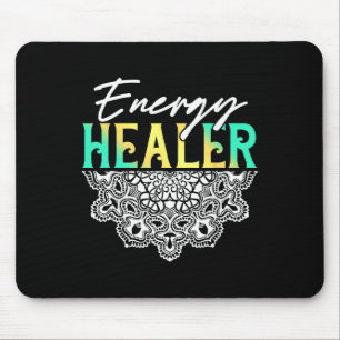 Energy Healer Reiki Master Yoga Spiritual Chakra J Mouse Mat