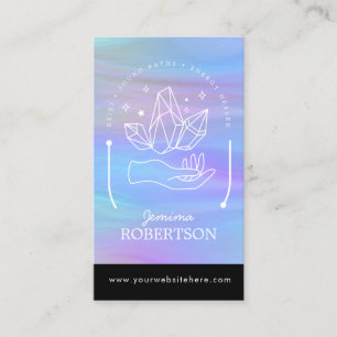 Energy Healer, Reiki, Tarot, Esoteric Crystals Bus Business Card