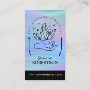 Energy Healer, Reiki, Tarot, Esoteric Crystals Business Card