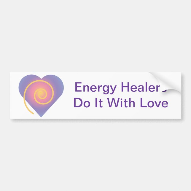 Energy Healers Do It With Love Bumper Sticker (Front)