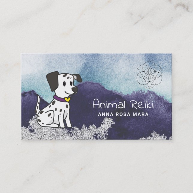 *~* Energy Healing Animal Communicator Reiki Business Card (Front)