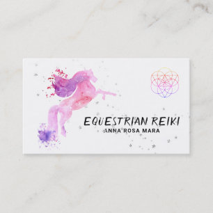 *~* Energy Healing Equestrian Horse Reiki Business Card