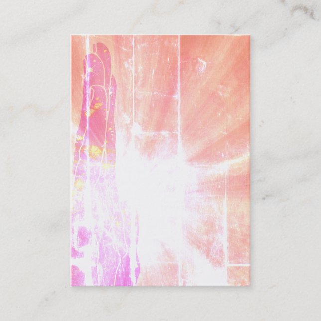 *~* Energy Healing Hands Emitting Love & Light Business Card (Front)