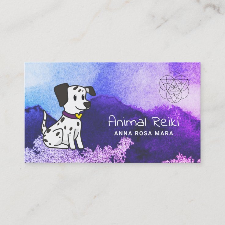 Energy Healing Reiki Animal Communicator Business Card | Zazzle