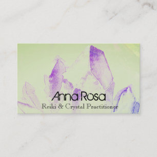 *~* Energy Healing Reiki Crystal Yoga Reiki Master Business Card