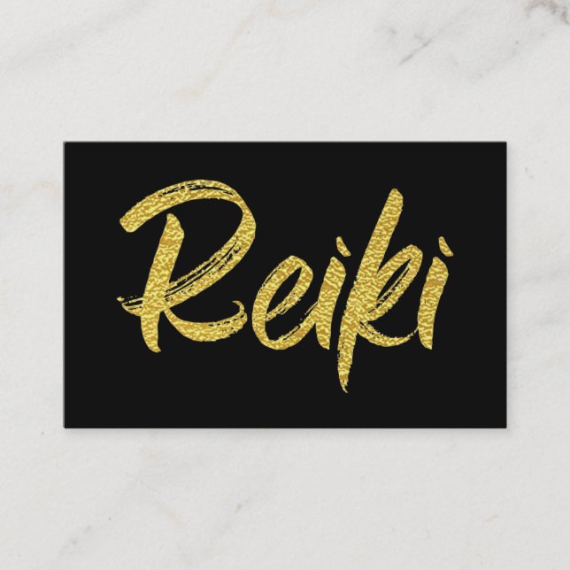 *~*  Energy Healing Reiki Practitioner or Master Business Card (Front)