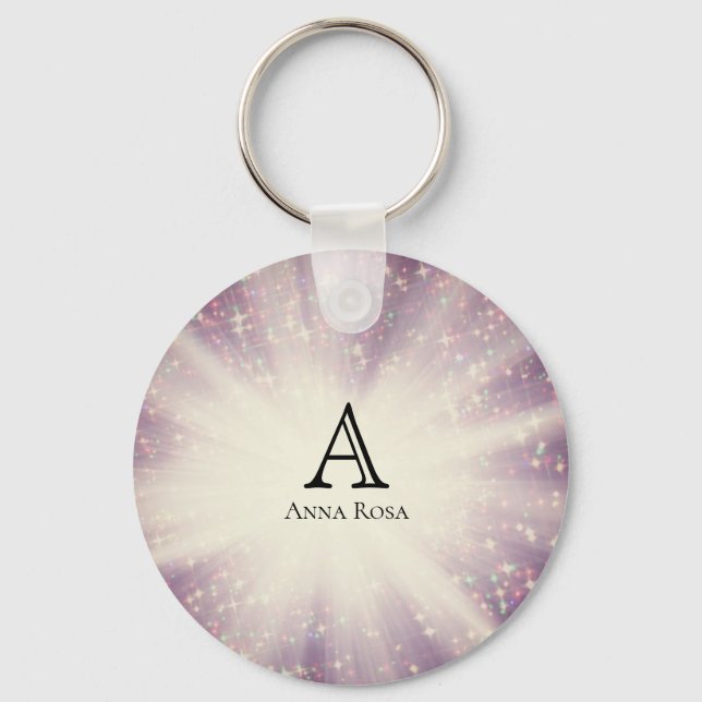 *~* Energy Healing Sparkle Rays Reiki Meditation Key Ring (Front)