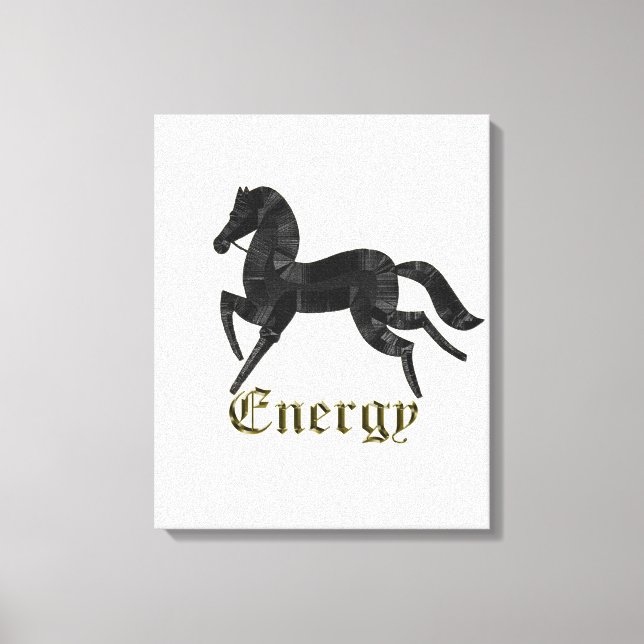 Energy Horse Canvas Print (Front)