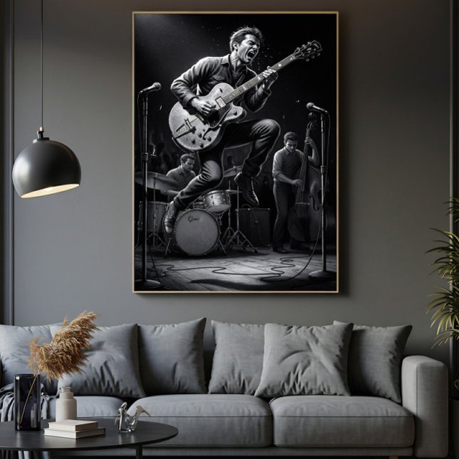 Energy in Black and White Canvas Print (Creator Uploaded)