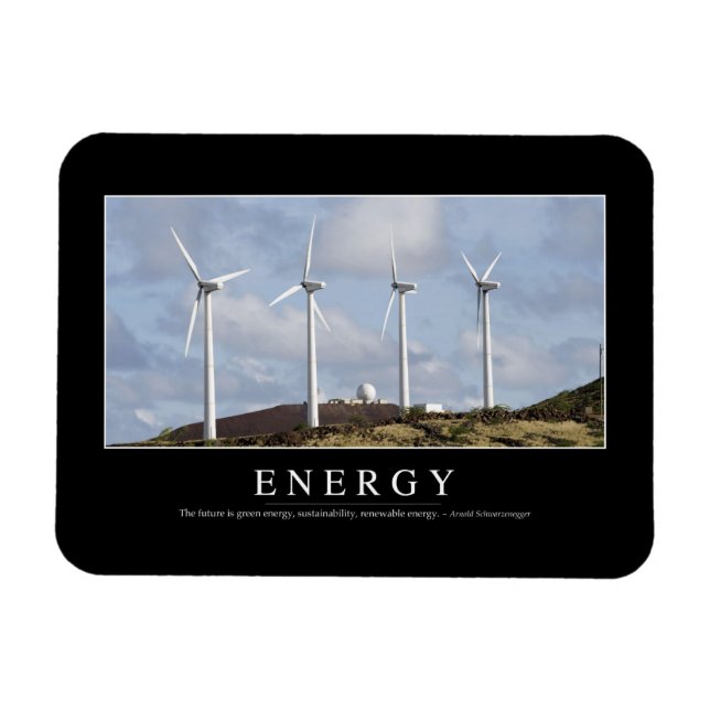 Energy: Inspirational Quote Magnet (Horizontal)
