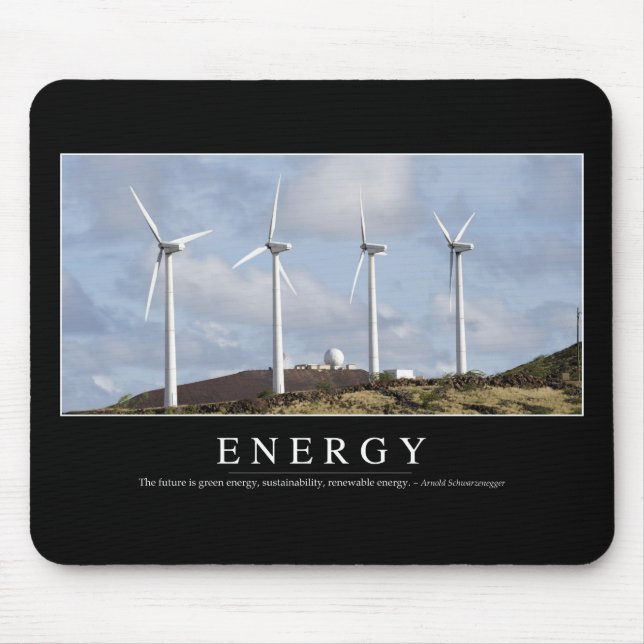 Energy: Inspirational Quote Mouse Mat (Front)