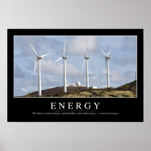 Energy: Inspirational Quote Poster