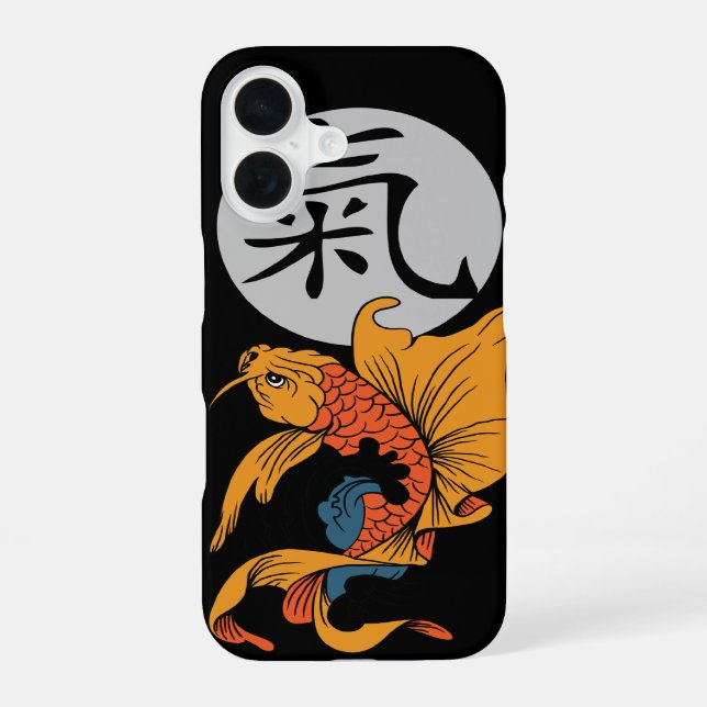 Energy Kanji iPhone 16 Case (Back)