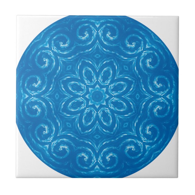 Energy Mandala - Blue Tile (Front)