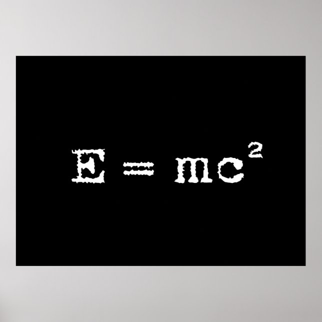 ENERGY MASS EQUIVALENCE POSTER (Front)