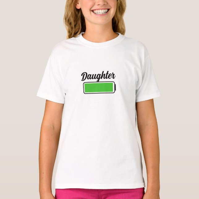 Energy Matching Family Shirt - Funny Daughter Tee  (Front)